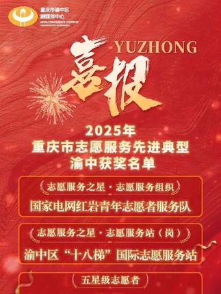 2025年重庆市志愿服务先进典型渝中获奖名单